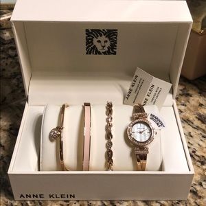 NWT In Box Anne Klein Watch and Bangle Bracelets